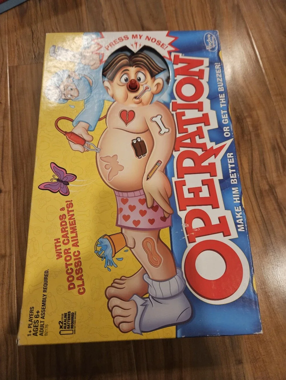 Operation Board Game - Classic Yellow & Blue Box